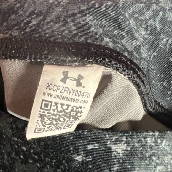 Womens Grey Black Under Armour Workout Leggings Size M - Picture 8 of 8